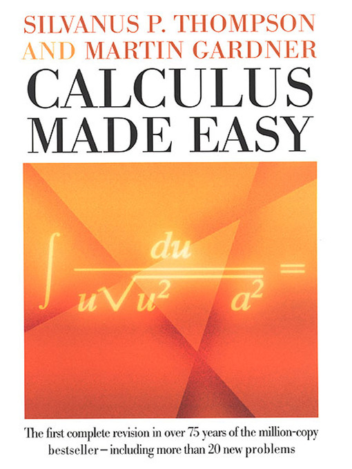 Cover image for Calculus Made Easy